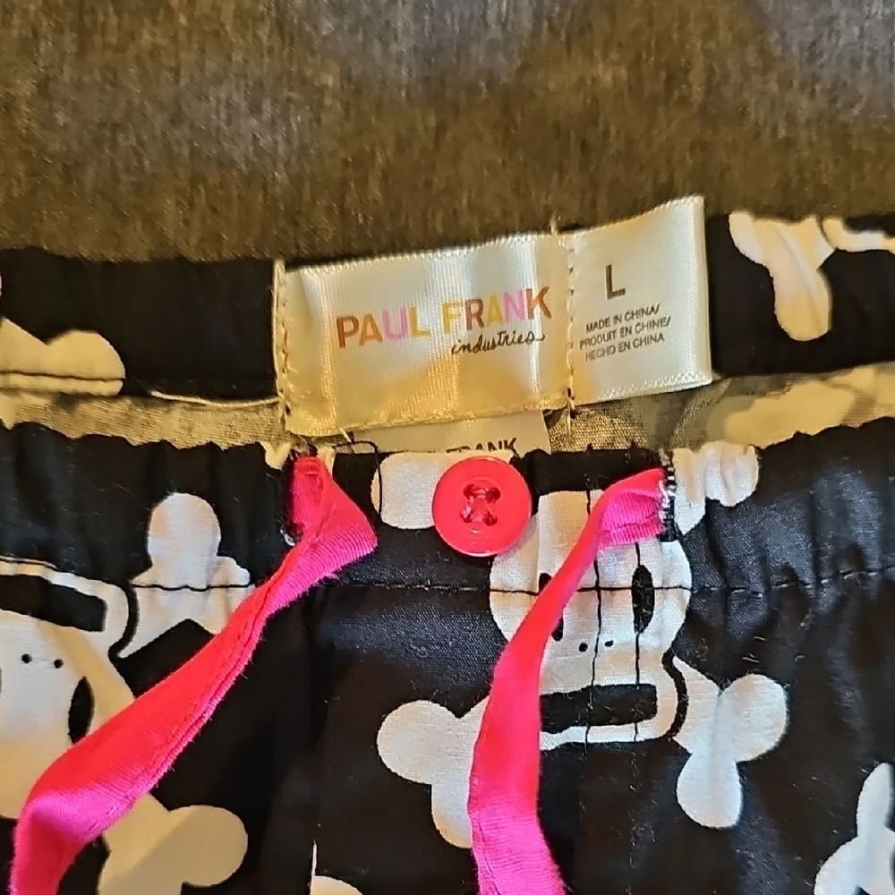 NWT - Paul Frank "Skurvy" Pajama Set - Size L (Junior/Slim Fit)- Y2K Goth-Cute - Picture 5 of 9